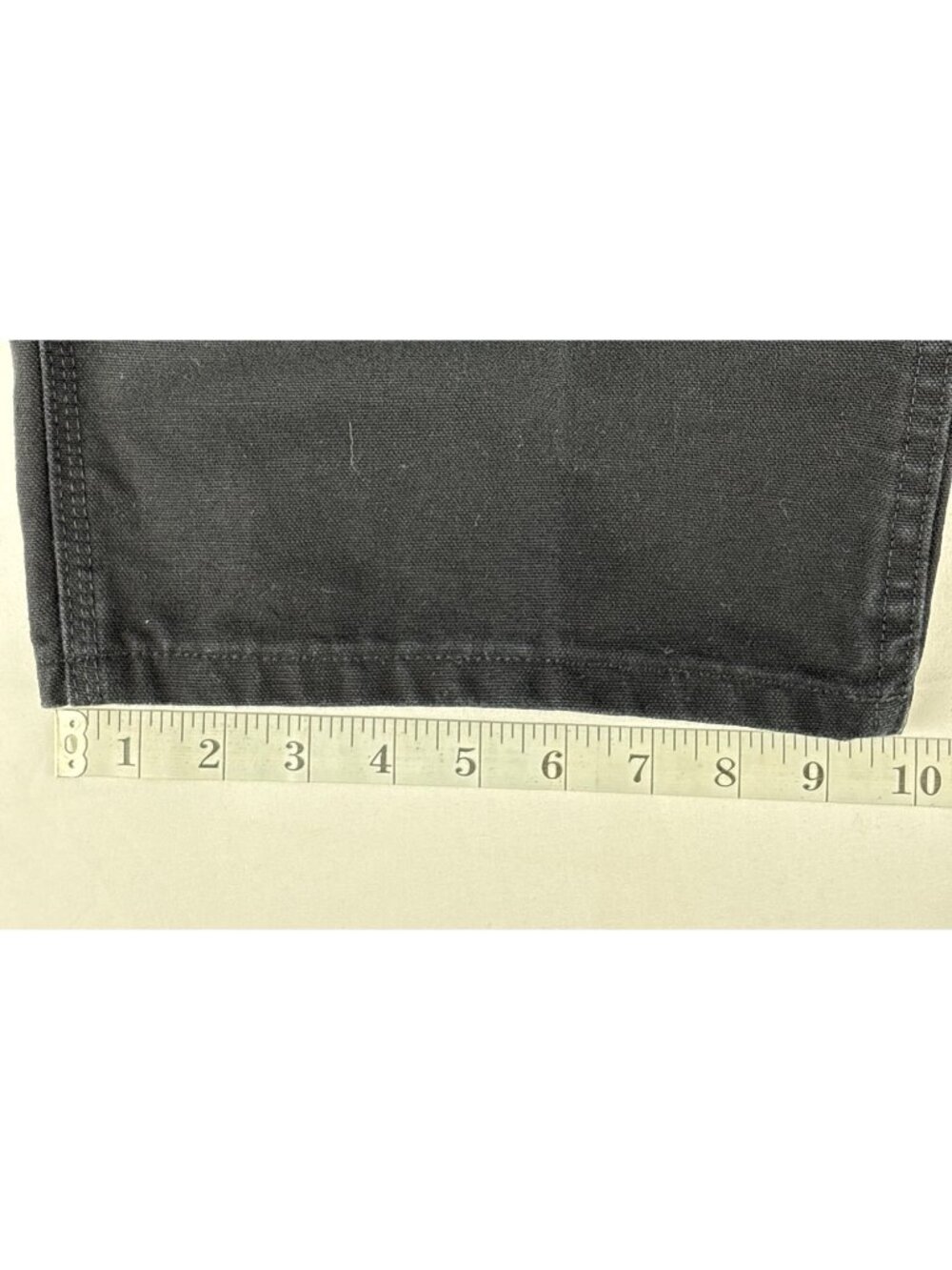 VTG Carhartt B11 Loose Fit Black Washed Duck Canvas Carpenter Work Pants 44x34 - Picture 12 of 12